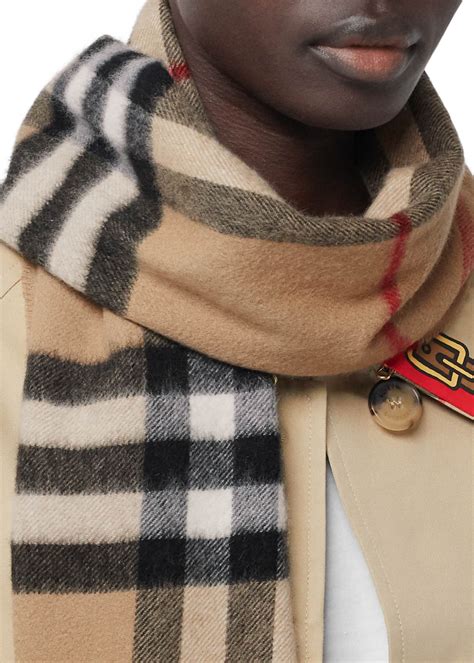 burberry color check wool scarf review|burberry giant check print scarf.